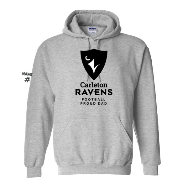 Gildan Unisex Football Proud Dad Printed Hoodie Thumbnail