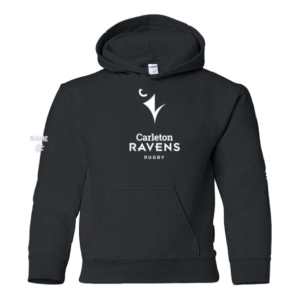 Gildan Youth Rugby Printed Hoodie Thumbnail