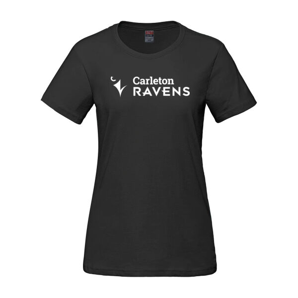 Parkour Women's Horizontal CU Eye & Beak Printed Cotton T-Shirt Thumbnail