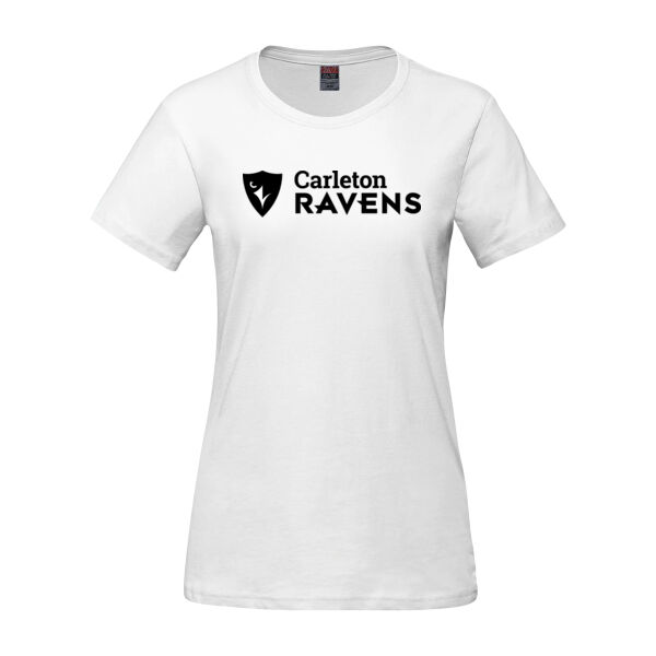 Parkour Women's Horizontal CU Shield Printed Cotton T-Shirt Thumbnail