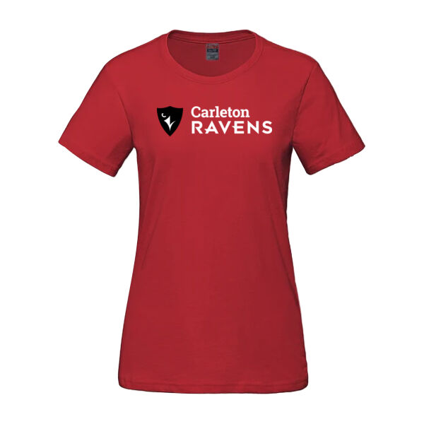 Parkour Women's Horizontal CU Shield Printed Cotton T-Shirt Thumbnail