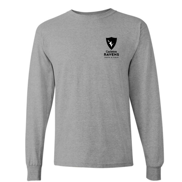 Gildan Unisex Track & Field Emblem Printed Long Sleeve Thumbnail