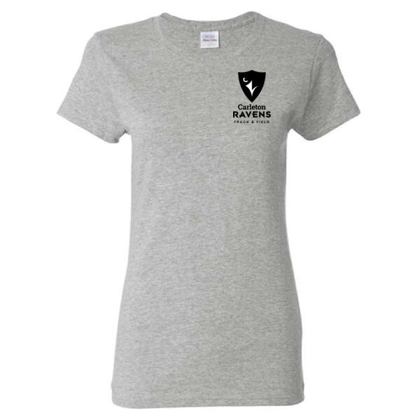 Gildan Women's Track & Field Emblem Printed T-Shirt Thumbnail
