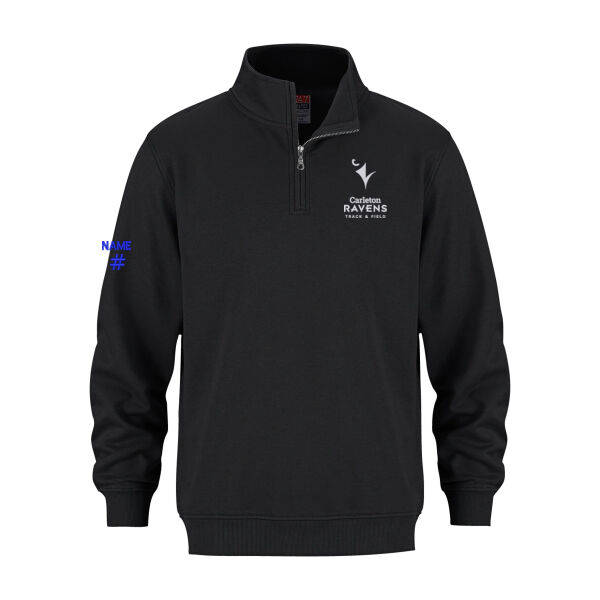 Flux Unisex Track & Field Emblem Embroidered Quarter-Zip Thumbnail